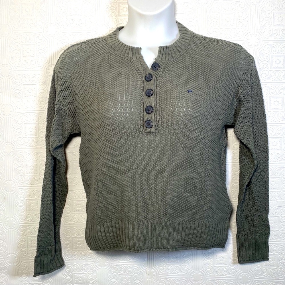 NWT American Eagle Outfitters Military Green Sweater XS